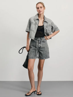 шорты джинсовые женские - Zarina фото 2