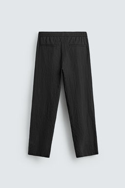 PANTAL?N REGULAR FIT ESTRUCTURA / Negro - Zara фото 7
