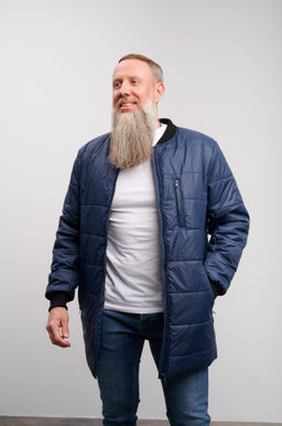 Мужской бомбер DB-2 синий