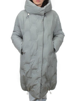 302 GRAY/LT. BLUE Пальто зимнее стеганое женское (200 гр. холлофайбер) - Fashion фото 3