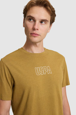 Erkek Ye_il Regular Fit Bisiklet Yaka Ti__rt