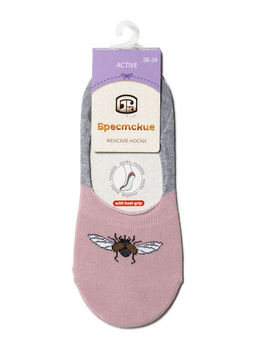 Цена за 2 пары. Последники Брестские НОСКИ ЖЕНСКИЕ ACTIVE 1334 (подследники с антискользящим покрытием на пятке) - Conte elegant фото 2