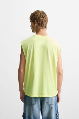 TANK TOP WITH RAISED PRINT - Zara фото 3