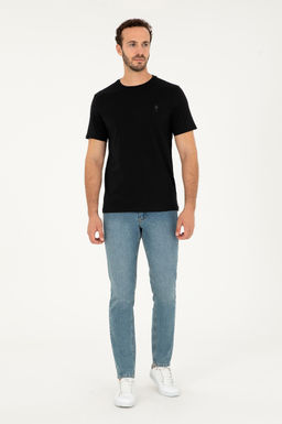 U. S. Polo Assn / Мужская черная базовая футболка - U.s. polo assn фото 4