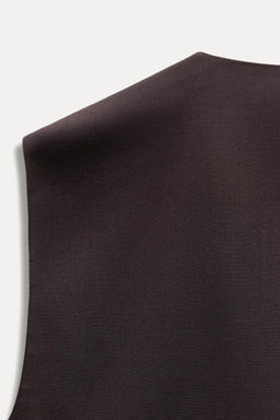 ZW COLLECTION BUTTONED WAISTCOAT TOP - Zara фото 7