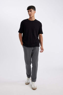 Индивидуальные брюки прямого кроя с карманами стандартного кроя - Defacto фото 4