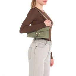 Женская сумка на плечо TENDANCE Артикул 3846130, бежево-зеленый