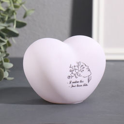 Фигурка светящаяся RISALUX Сердце. Портрет, LED-ночник, 3хLR44, 8?11?7 см