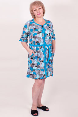Арт. 169 Халат женский 46-52 (4 шт)/ 46-54 (5 шт) Цвет:ассорти - Калинка фото 2