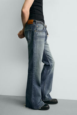 JEANS FLARE FIT / Azul / Verde - Zara фото 5