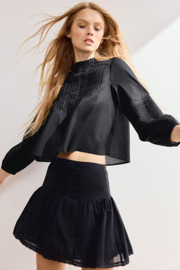 Blusa de algod?n con jaretas - H&m фото 4