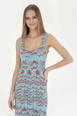 Женское мятное трикотажное платье - U.s. polo assn фото 2