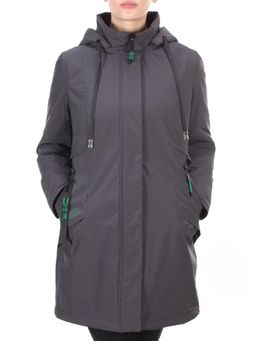 22-915 DARK GRAY Куртка демисезонная женская (100 гр. синтепон) PLOOEPLOO - Фабричный китай фото 2