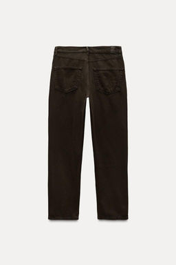 ZW COLLECTION RELAXED SLIM FIT MID-RISE JEANS - Zara фото 7