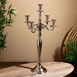 Подсвечник «Сиден», на 5 свечей, 27×41×80 см, алюминий