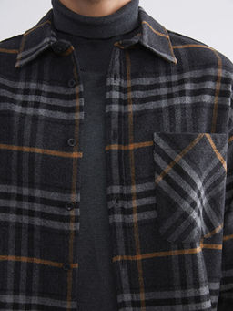 Regular Fit Uzun Kollu Ekose Erkek Oduncu G?mlek