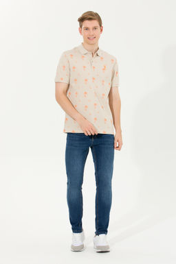 U. S. Polo Assn Мужская футболка с воротником-поло Stone - U.s. polo assn фото 19