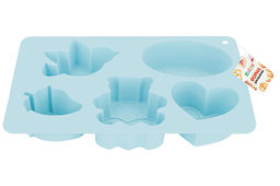 Форма для выпечки 5 ячеек 26*17*4 см голубая - Elan gallery фото 9