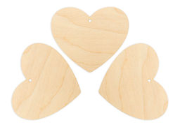 Заготовка для декорирования Mr. Carving БА-19 Набор Сердце фанера 7.6 х 9 х 0.3 см 3 шт  фото 3