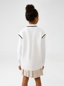 ACOOLA / Жилет детский для девочек Carlota молочный фото 4