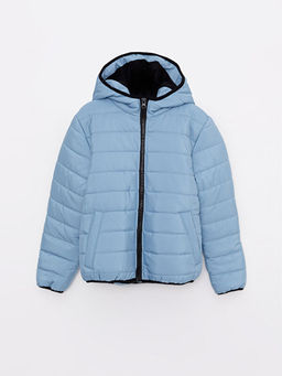 Kap??onlu Basic Erkek ?ocuk ?i?me Mont