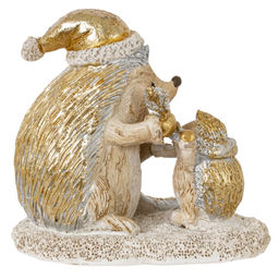 Фигурка декоративная "Ёжики", L9 W5,5 H8,5 см