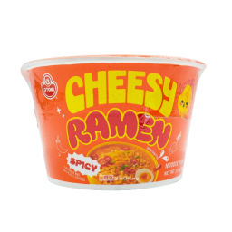 Лапша б/п острая со вкусом сыра Чизи Рамен/Cheesy Ramen Spicy Otoki (Ottogi), Корея, 90 г Акция