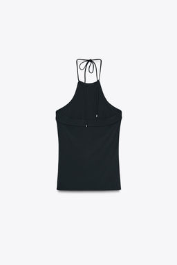 HALTER CREPE TOP - Zara фото 2