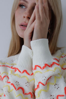 10237 Джемпер белый с декором - Martichelli фото 5