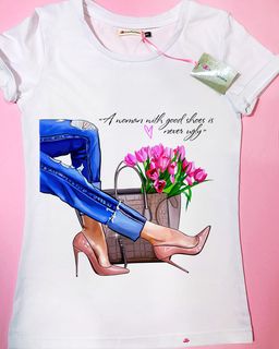 Эксклюзивная футболка Yana Pletneva упаковка плотный Zip пакет!