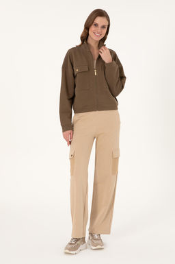 Женский свитшот цвета хаки Неожиданная скидка в корзине - U.s. polo assn фото 4