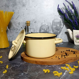 Кастрюля 1,5л 2с15/1 без рис.крем. - Стальэмаль фото 4