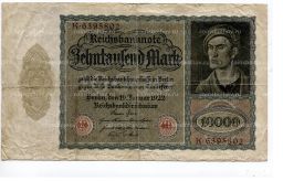 Банкнота 10000 марок 1922 года Германия