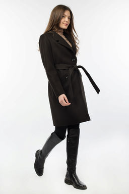 01-10540 Пальто женское демисезонное (пояс)