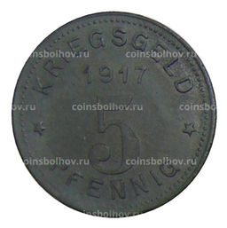 Монета 5 пфеннигов 1917 года Германия  Нотгельд Виттен