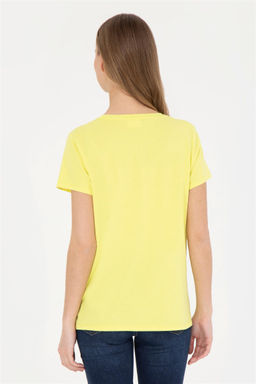 Женская фисташково-зеленая футболка с круглым вырезом - U.s. polo assn фото 5