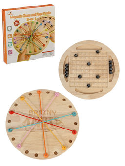 Настольная игра «Шнурочки и Магнитный бой» 2 в 1