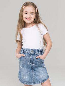 Юбка-шорты для девочек - Синий мир фото 6