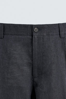 PANTAL?N 100% LINO PLIEGUES / ?ndigo - Zara фото 9