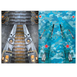 Цена за 2 шт. Книга- вырезалка Бумажные самолёты, военные