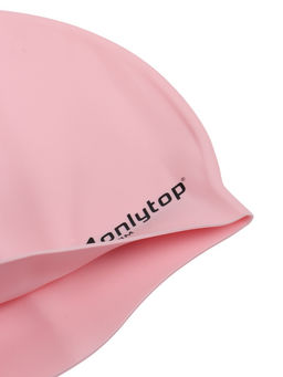 Шапочка для плавания взрослая, силиконовая, 46 гр, розовая