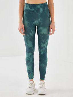 Beli Lastikli Batik Desenli Kad?n Spor Tayt