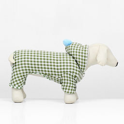 Комбинезон Пудра, размер M (ДС 29 см, ОШ 33 см, ОГ 45 см) бежевый/зелёный - Simaland фото 3