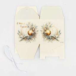 Цена за 10 шт. Коробка складная, подарочная новогодняя «Игрушка» 14×14×14 см