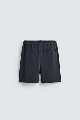 BERMUDA JOGGER RELAXED FIT INTERLOCK / Azul profundo - Zara фото 7