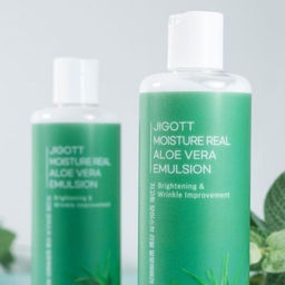 Jigott Увлажняющая эмульсия с экстрактом алоэ / Moisture Real Aloe Vera Emulsion, 300 мл