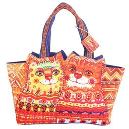 Сумка хлопок с декор. отделкой № АВ4537 - Ганг фото 2