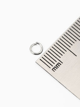 Набор для создания украшений "Минимум" колечки, кримпы, цепочки, цвет серебро