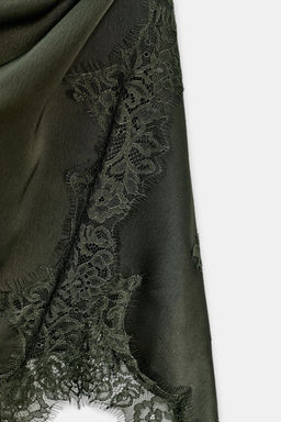 ZW COLLECTION LACE-TRIMMED CAMISOLE TOP - Zara фото 6