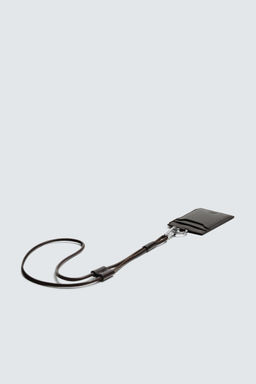 TARJETERO PIEL CON COLGANTE / Marr?n - Zara фото 2